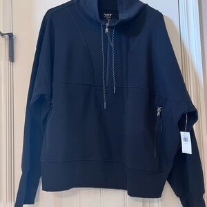 BNWT! Old Navy Dynamic Fleece Black Half-Zip Pullover